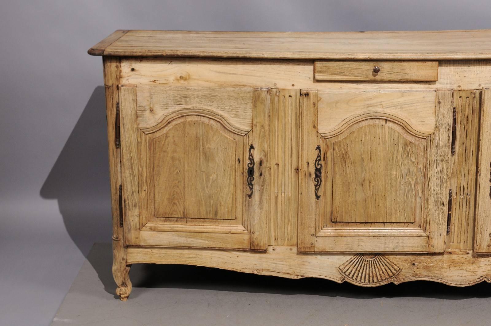 Louis XVI French Louis XV and XVI Transitional Style Oak Enfilade with Bleached Finish