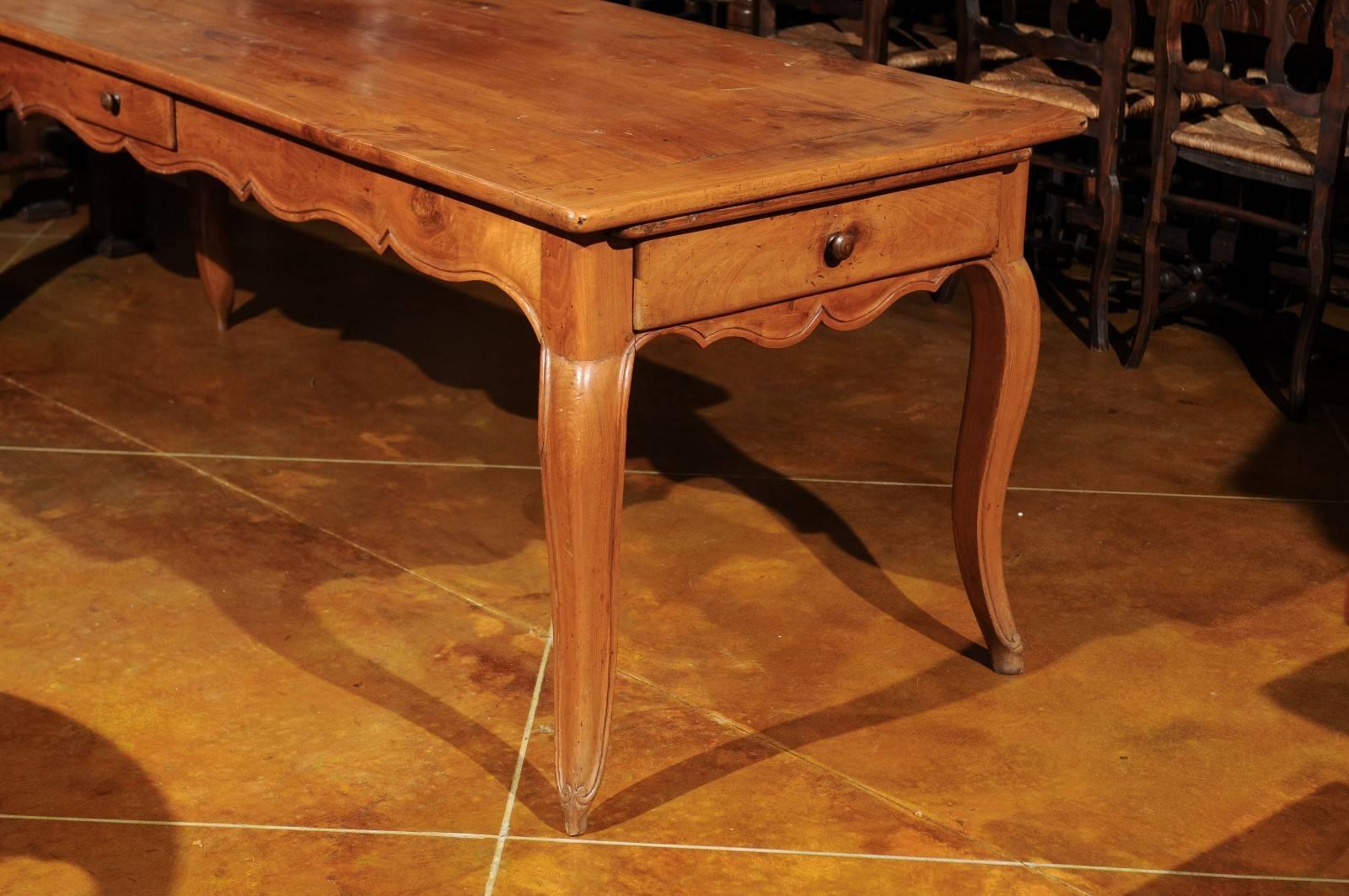 French Fruitwood Farm Table, circa 1800 For Sale 4
