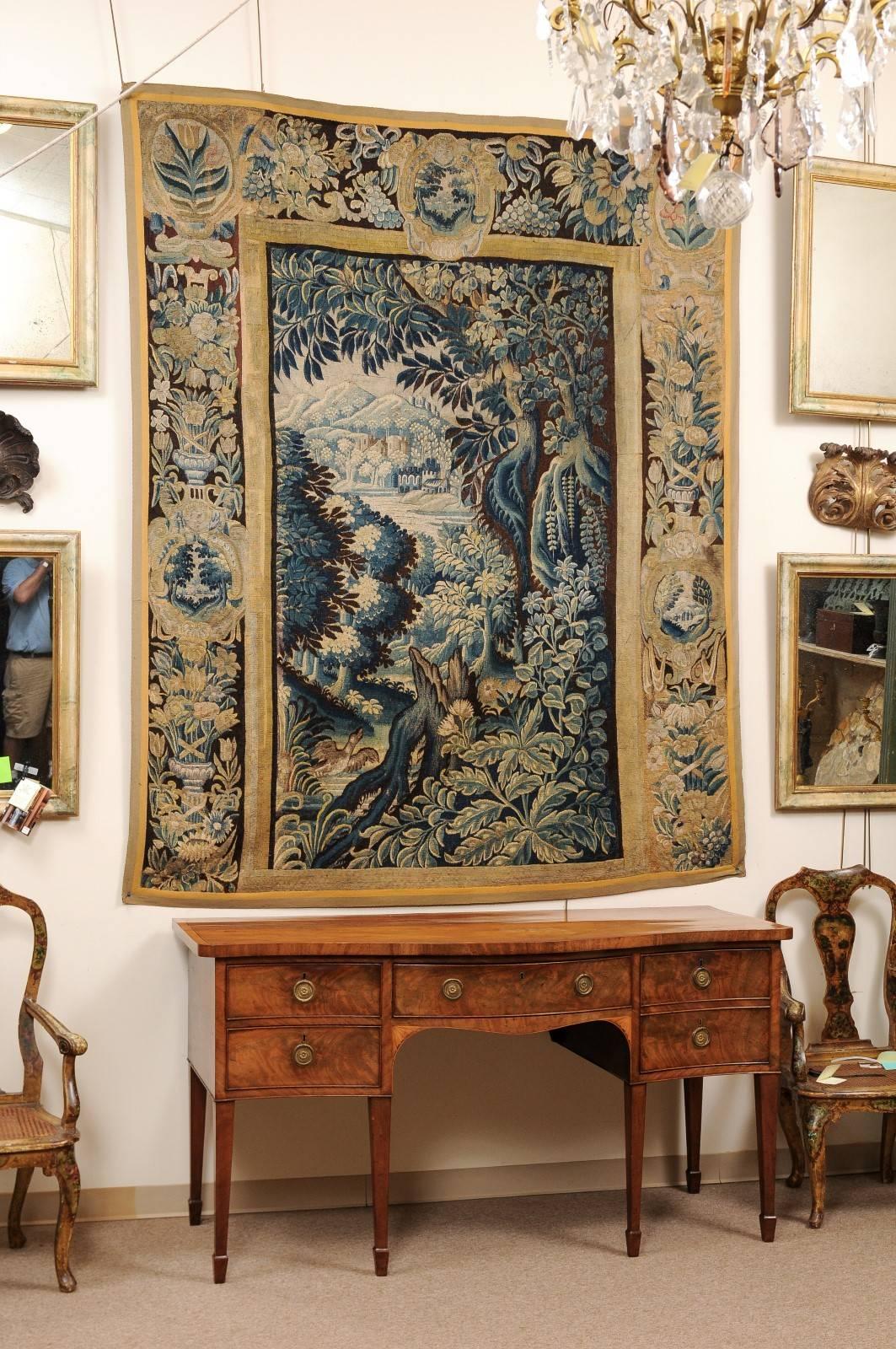 European French Aubusson Tapestry, 18th Century