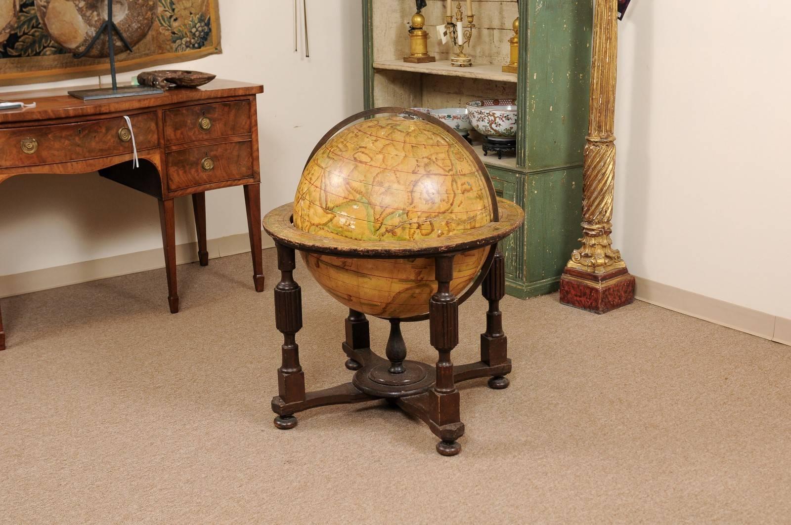 wooden globe