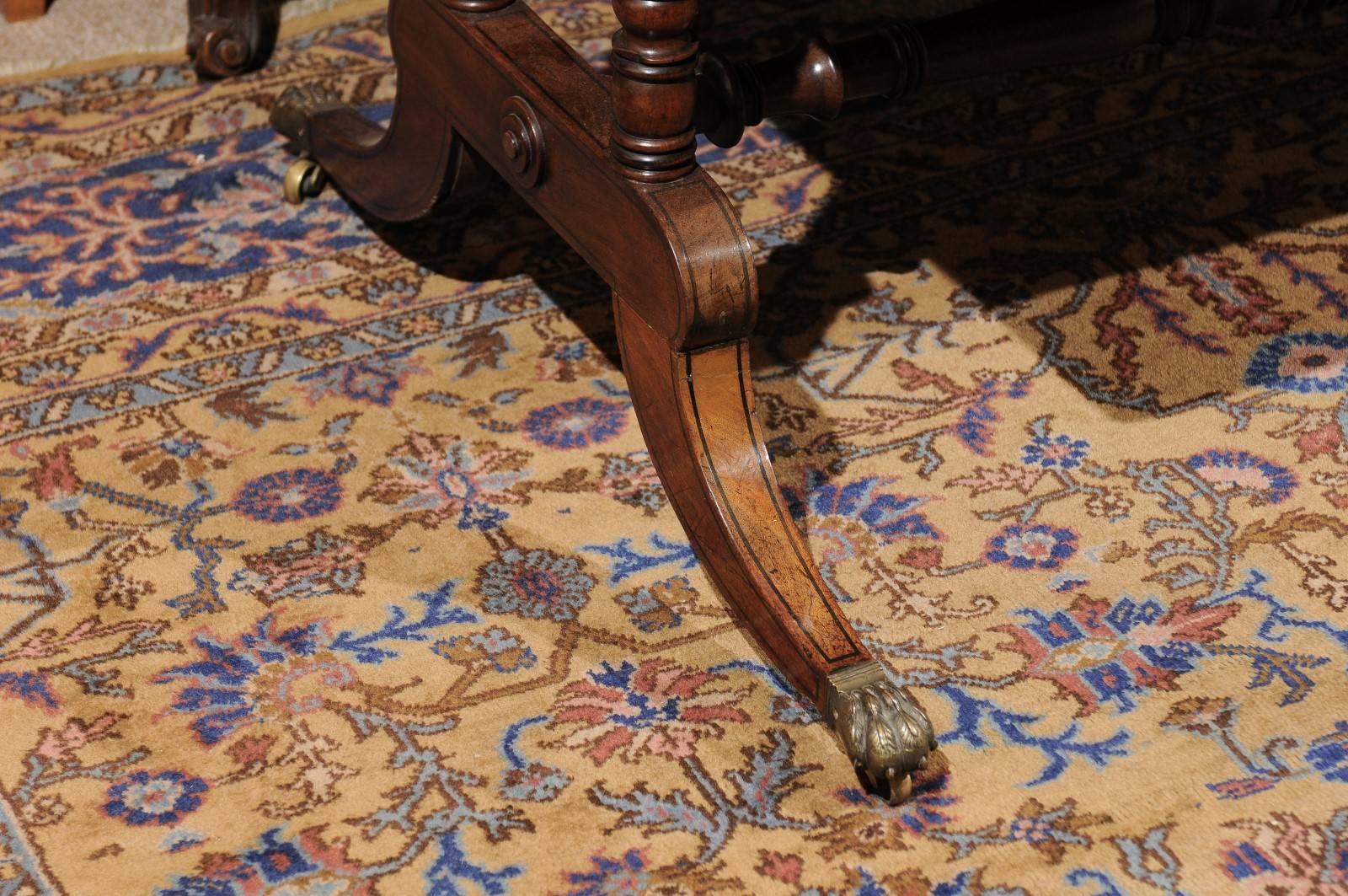 19th Century English Regency Style Mahogany Partners Writing Table 2