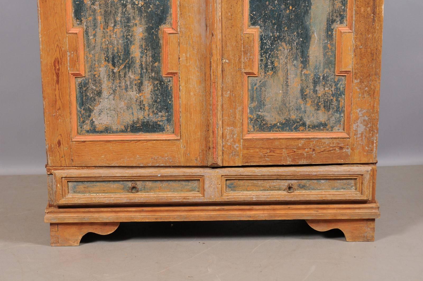 Early 19th Century, Swedish Painted Armoire 7