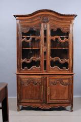 Late 18th Century French Louis XV/XVI Oak Buffet Deux Corps, Normandy