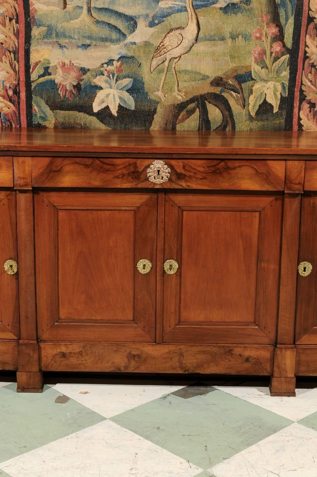 Empire French Walnut and Fruitwood Enfilade, Early 19th Century 7