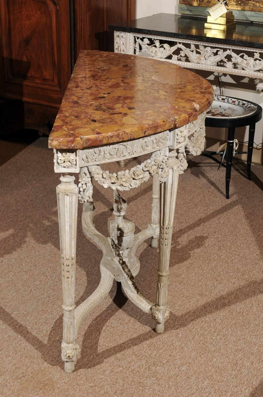 Large 18th Century French Painted Louis XVI Period Console 3