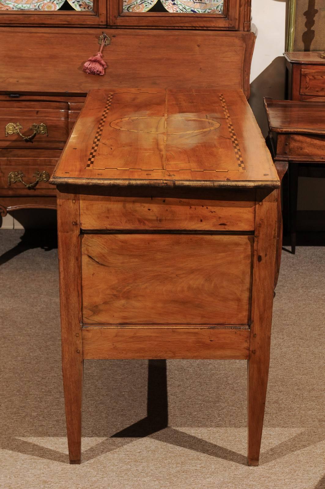 Late 18th Century French Louis XVI Two-Drawer Commode with Parquetry Inlay 3