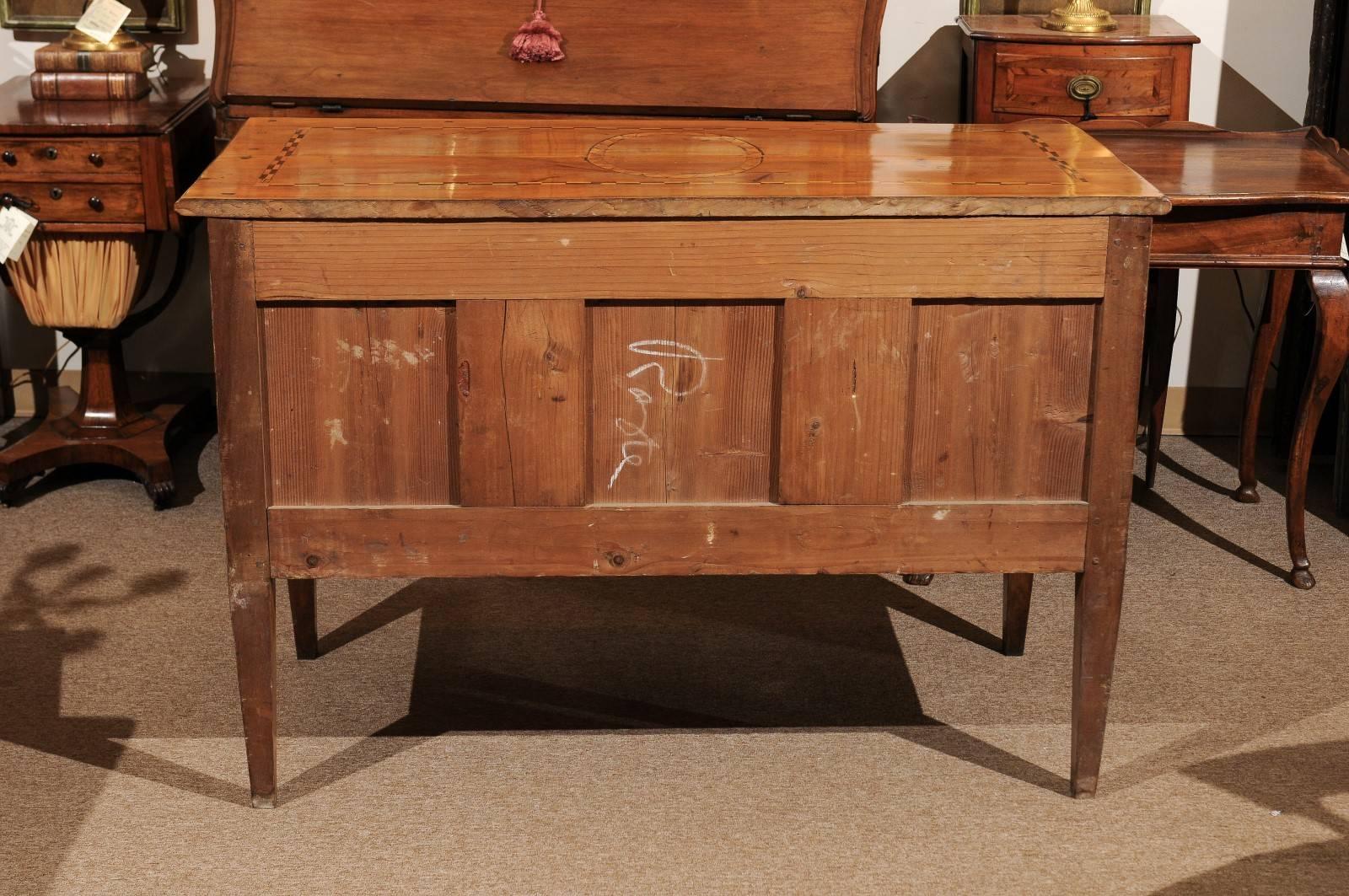 Late 18th Century French Louis XVI Two-Drawer Commode with Parquetry Inlay 6