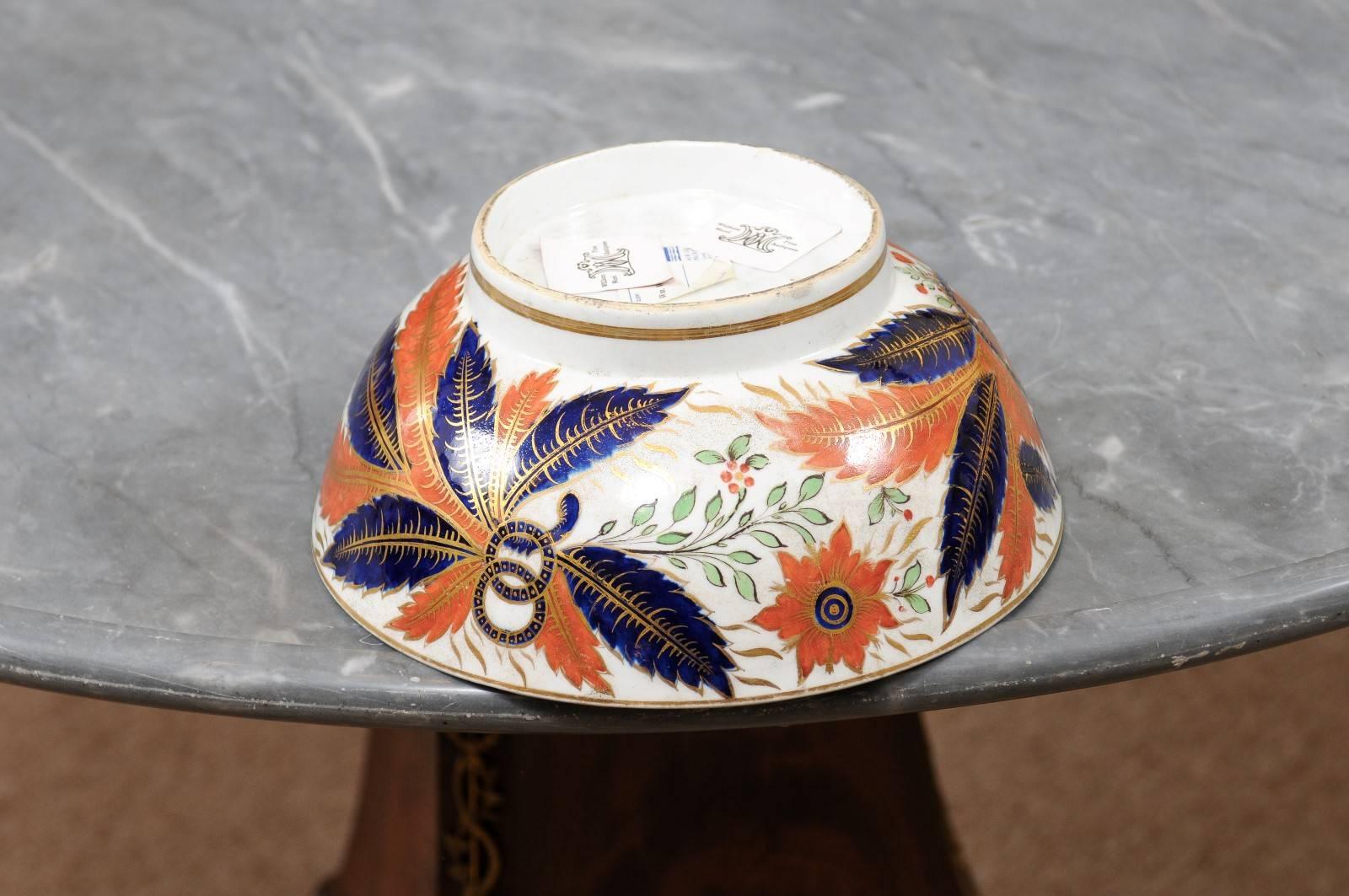 Spode “Tabacco Leaf” Punch Bowl after Chinese Export Design, England, ca. 1820 For Sale 2
