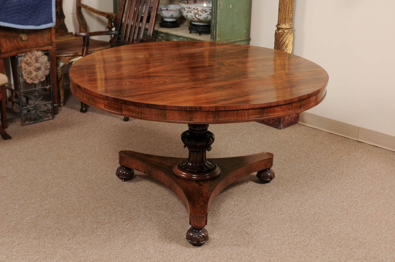 English Rosewood William IV Style Centre Table 2