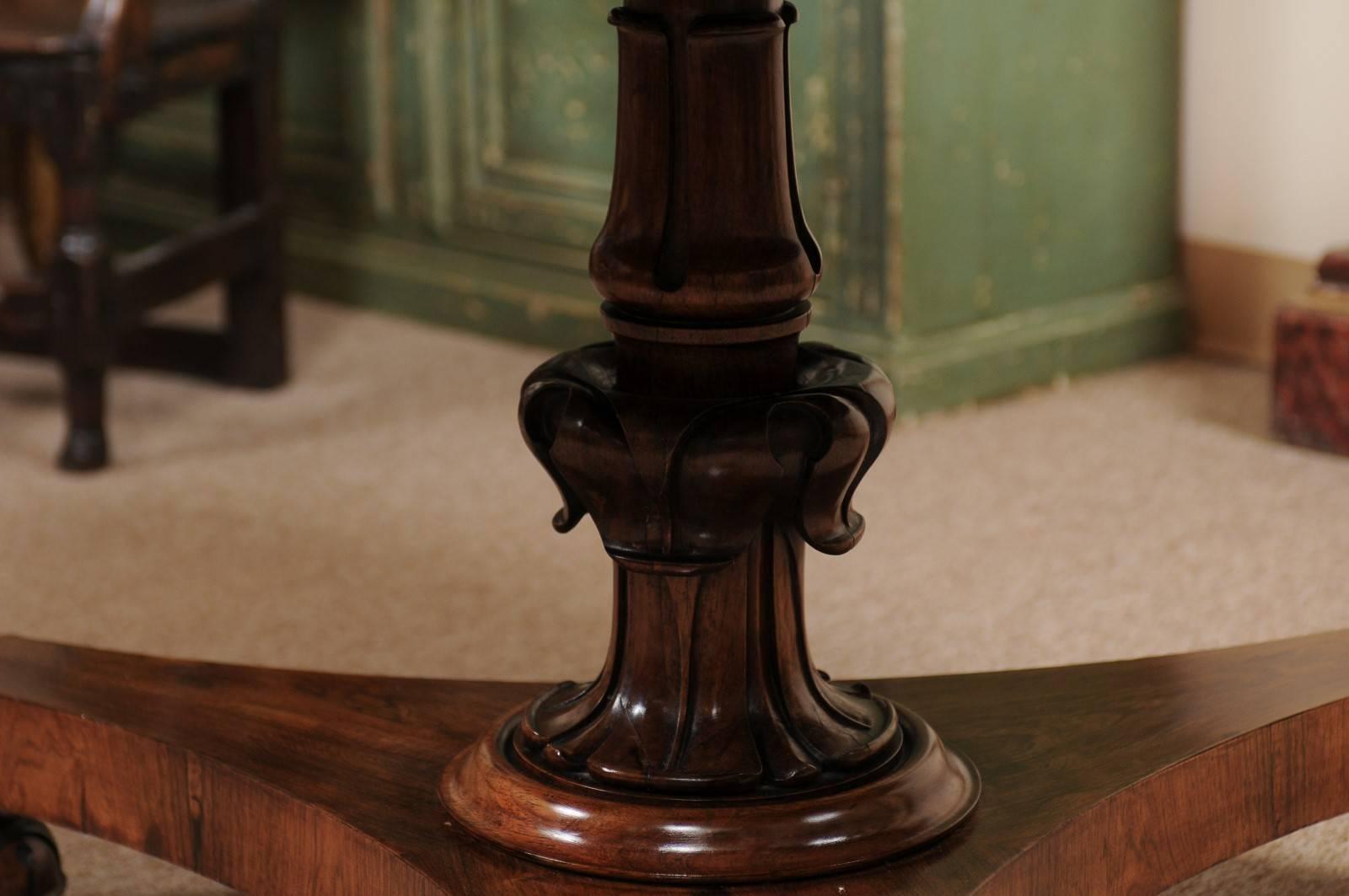 English Rosewood William IV Style Centre Table 3