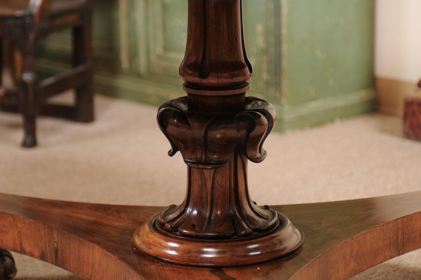 English Rosewood William IV Style Centre Table 4