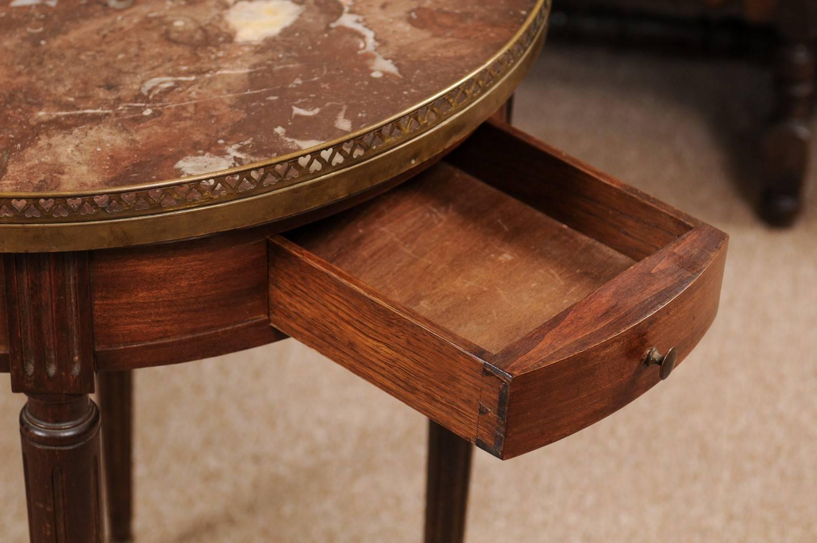 19th Century French Louis XVI Style Mahogany Bouillotte Table 4