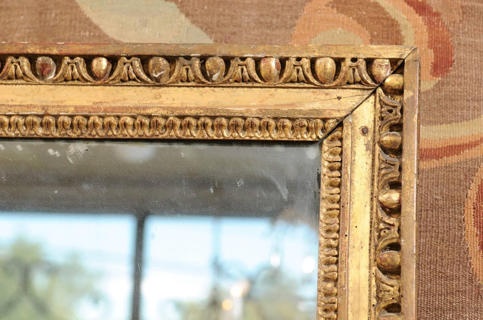 19th Century Italian Neoclassical Style Giltwood Framed Mirror 4