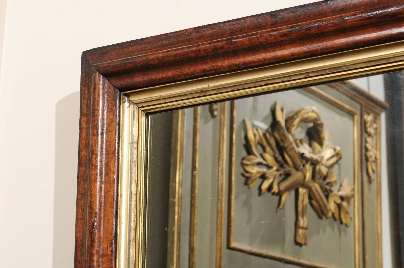 19th Century Italian Neoclassical Style Bird's-Eye Sycamore & Parcel-Gilt Mirror 4