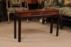 19th Century English Mahogany Gun Case with Brass Detail on Custom Stand