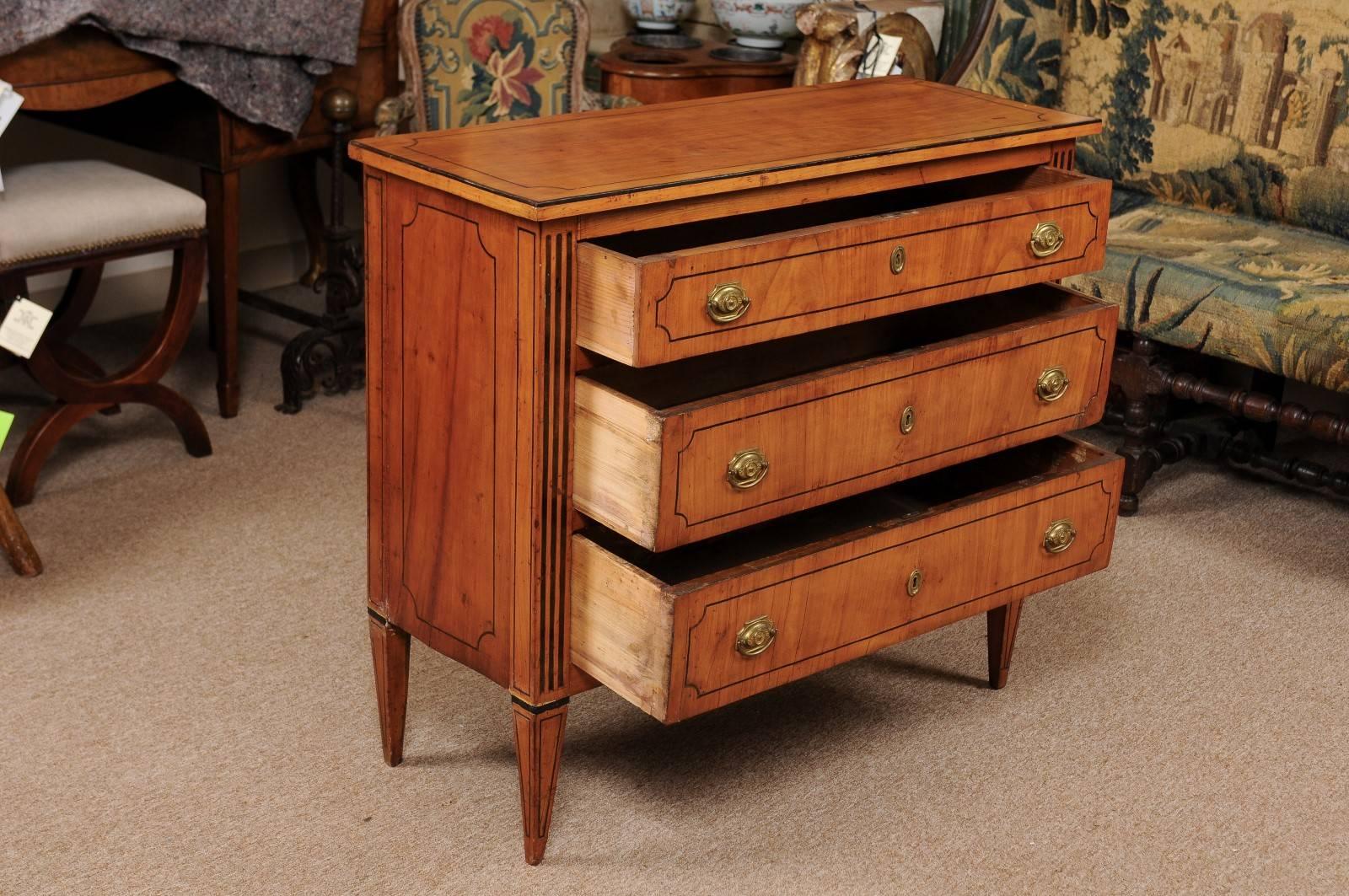 Late 18th Century Italian Neoclassical Fruitwood Commode 2