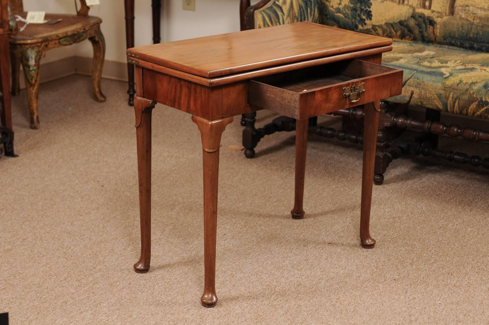 antique flip top card table