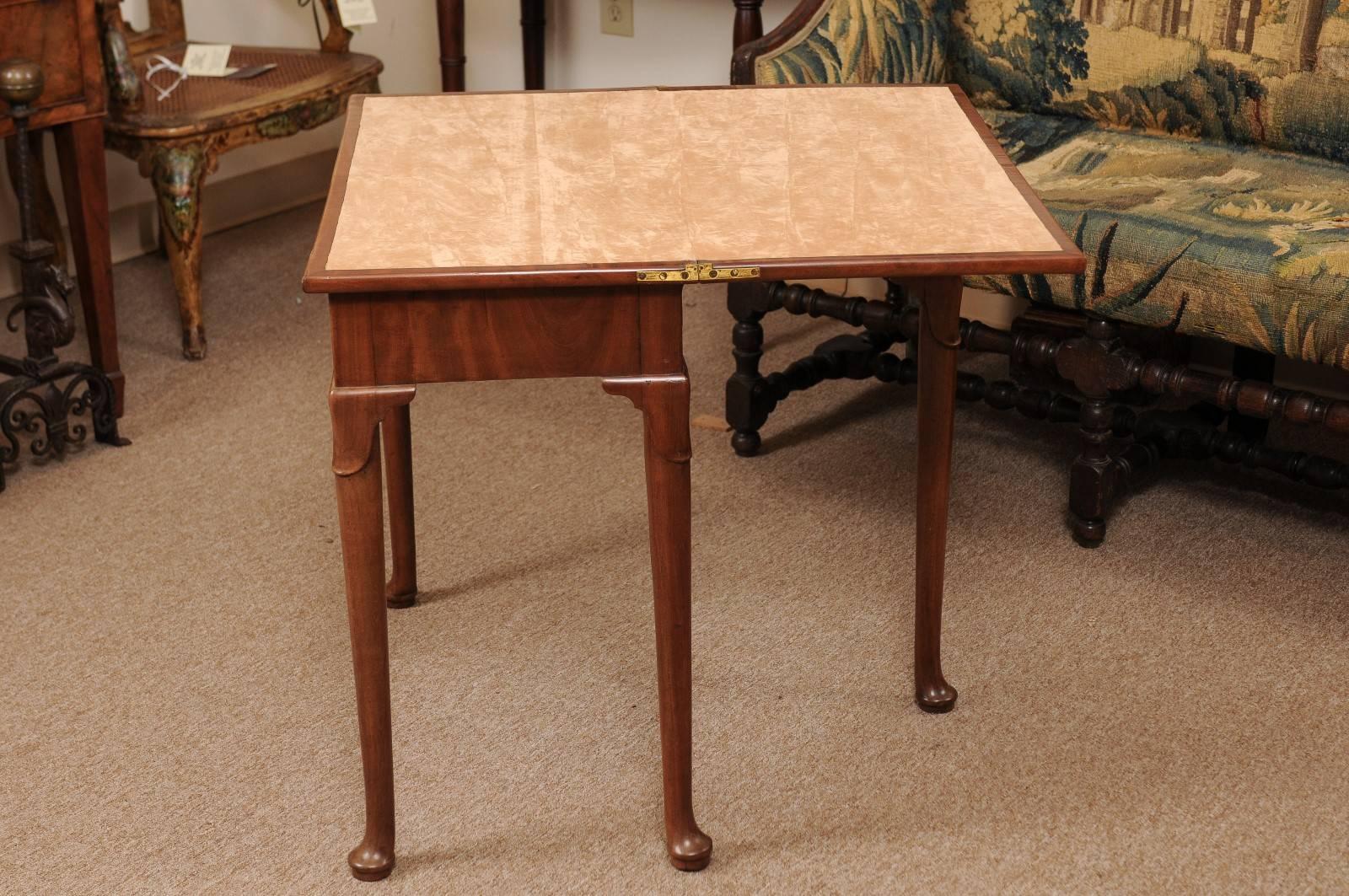 Mahogany Flip-Top Card Table, England, ca. 1760 4