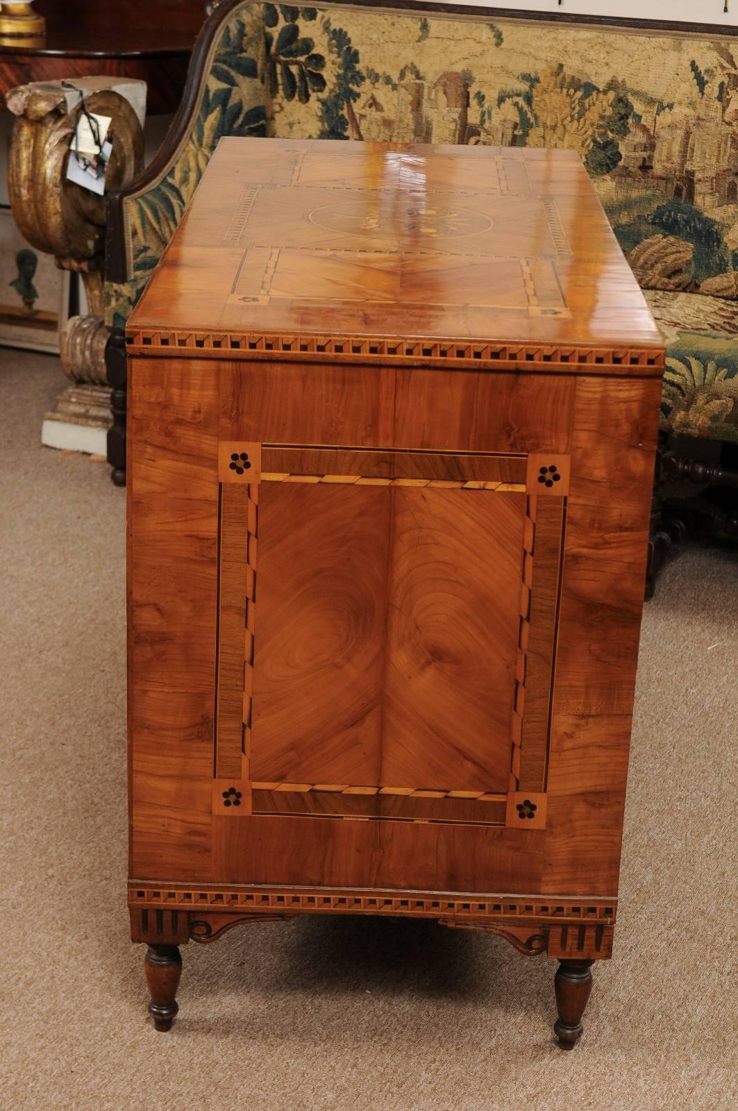 Late 18th Century South German Inlaid Neoclassical Walnut and Fruitwood Commode 6