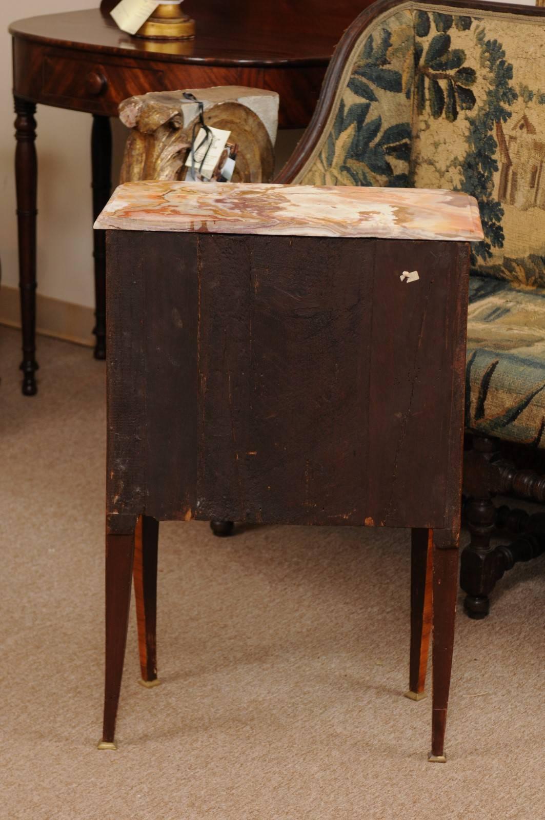 French Louis XVI Inlaid Petite Commode in Kingswood, Late 18th Century 5