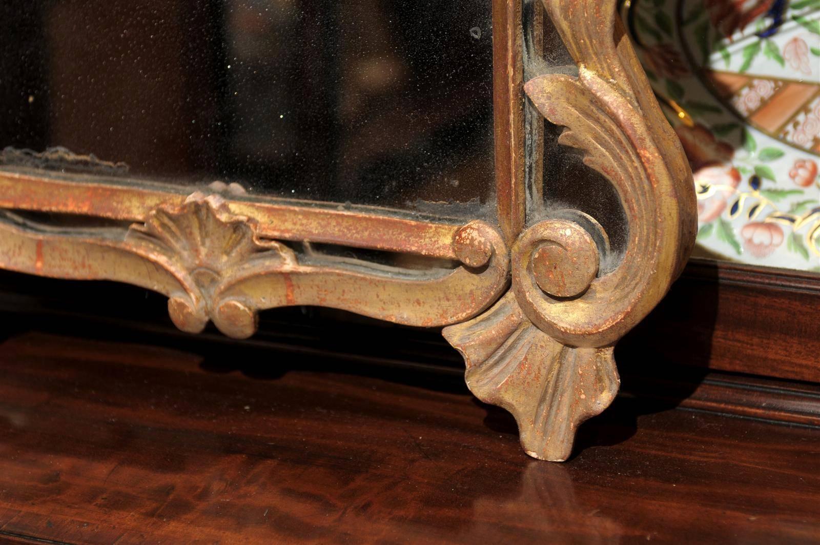 18th Century and Earlier Small 18th Century French Louis XV Mirror