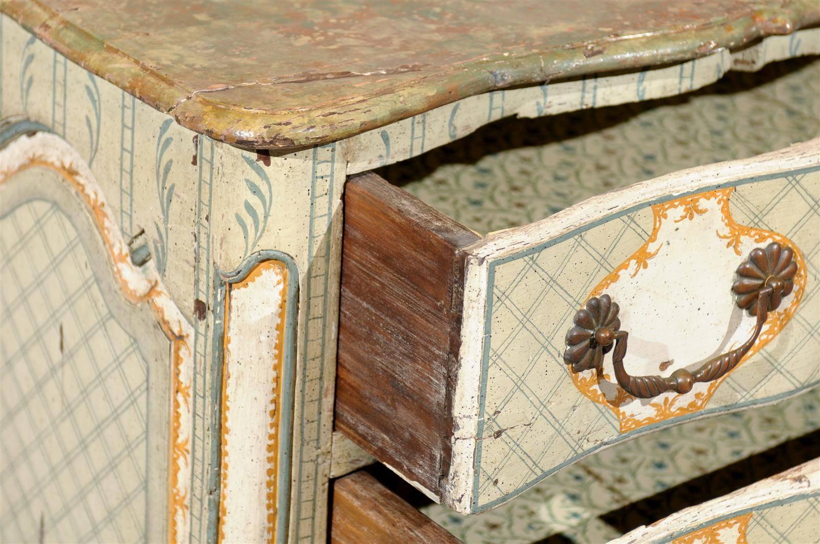 18th Century French Louis XV Painted Commode 3