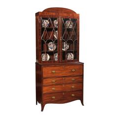 19th Century English Secretary in Mahogany with Domed Top 11