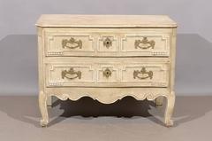 18th Century French Painted Transitional Louis XV/XVI Commode