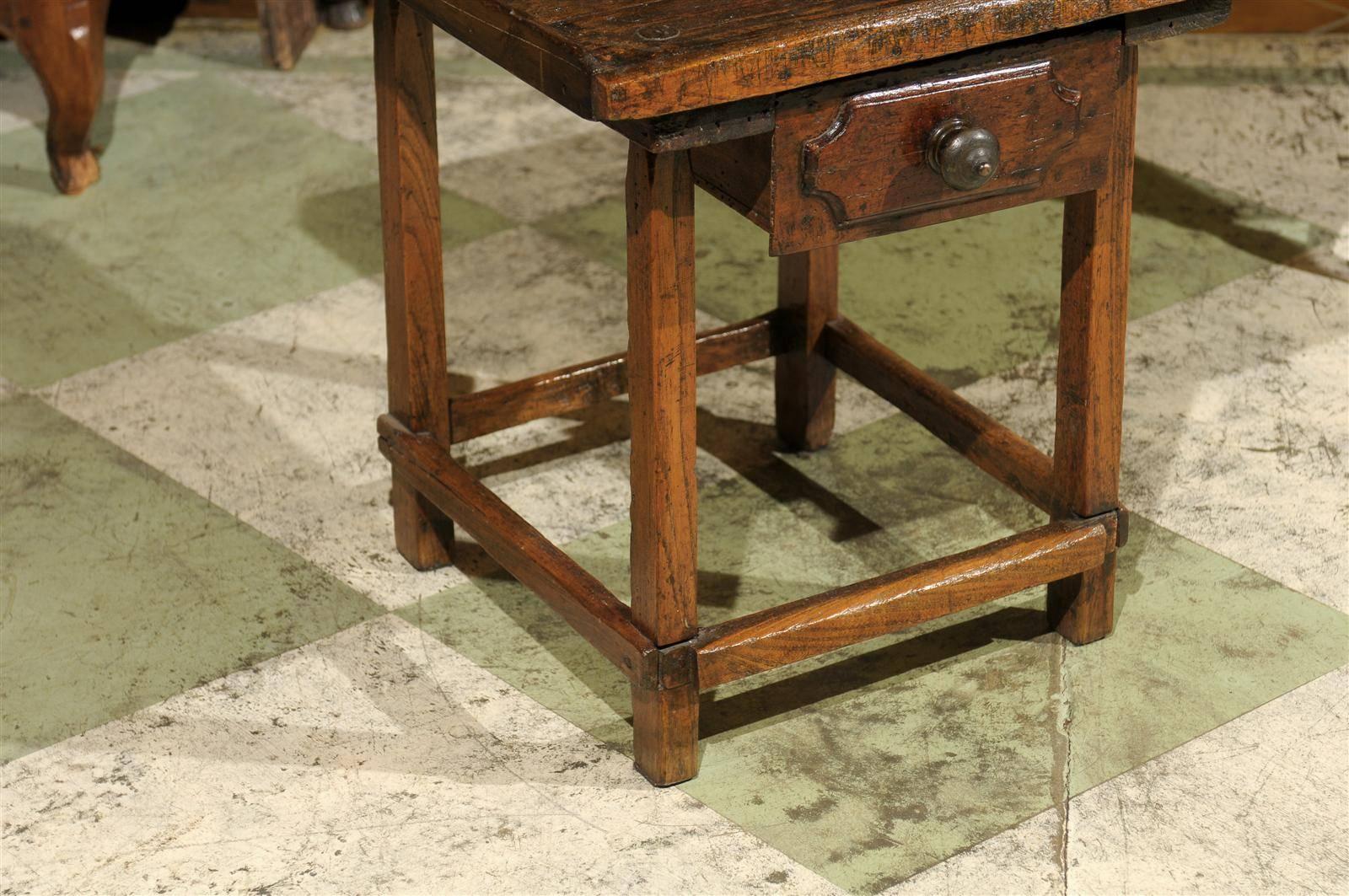 19th Century Pine Shoe Maker Table with Drawer 4