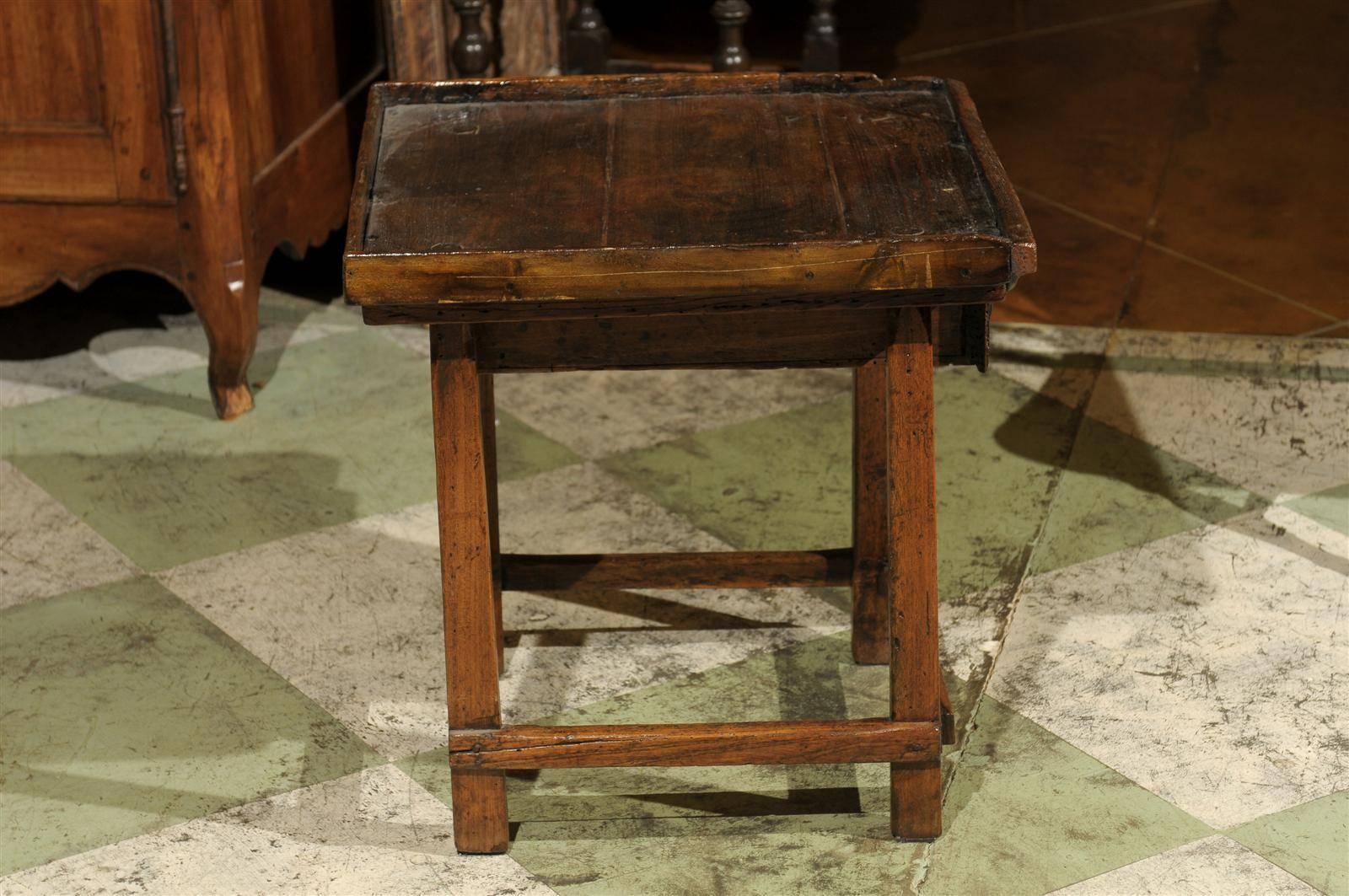 19th Century Pine Shoe Maker Table with Drawer 1