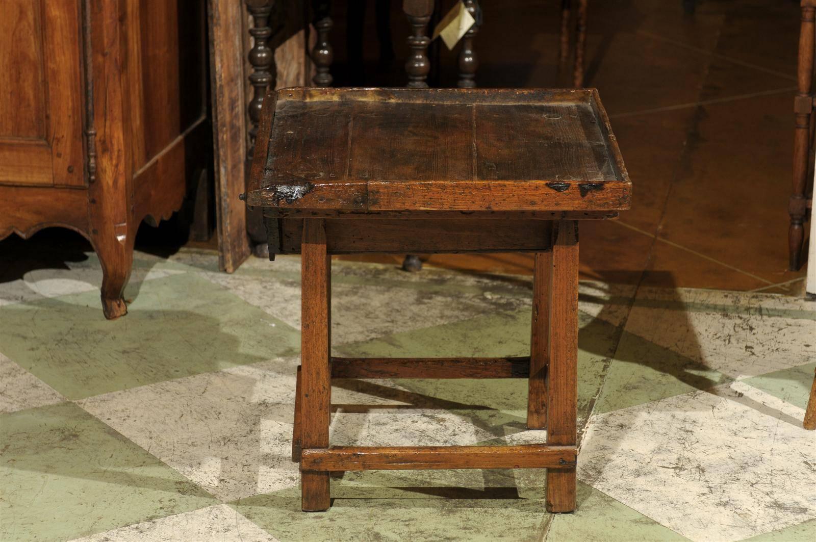 19th Century Pine Shoe Maker Table with Drawer 6