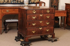 Early 18th Century William & Mary Walnut Chest with Oval Crossbanded Top