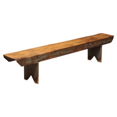 19th Century Primitive American Pine Bench