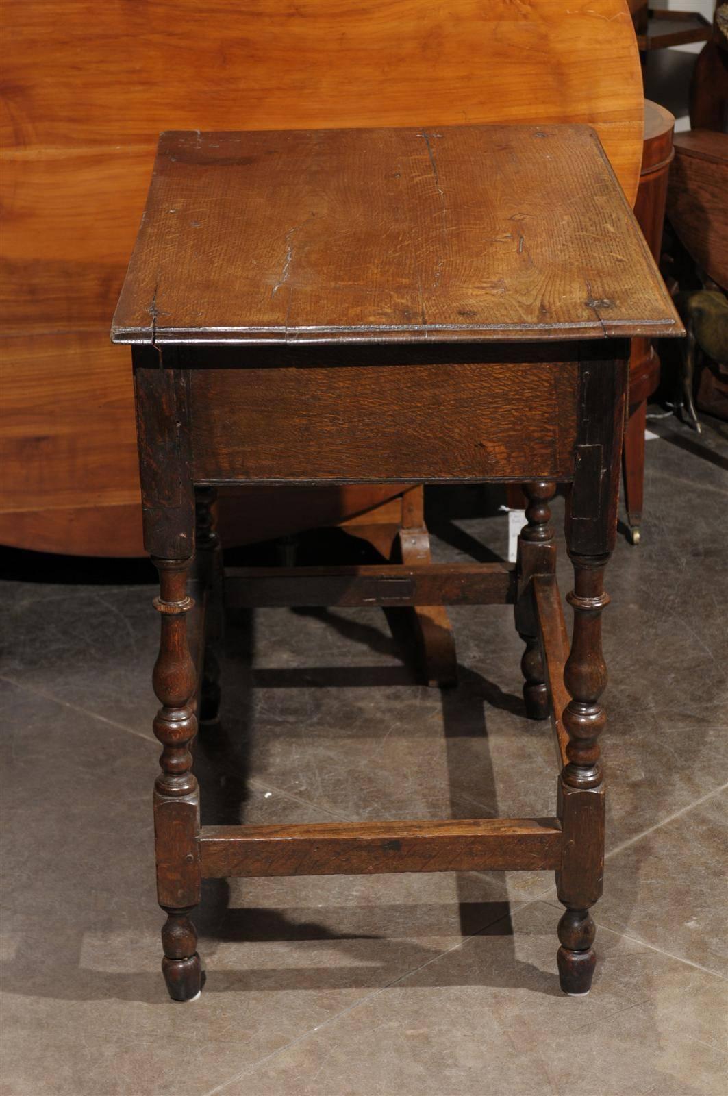 English Oak Side Table 2