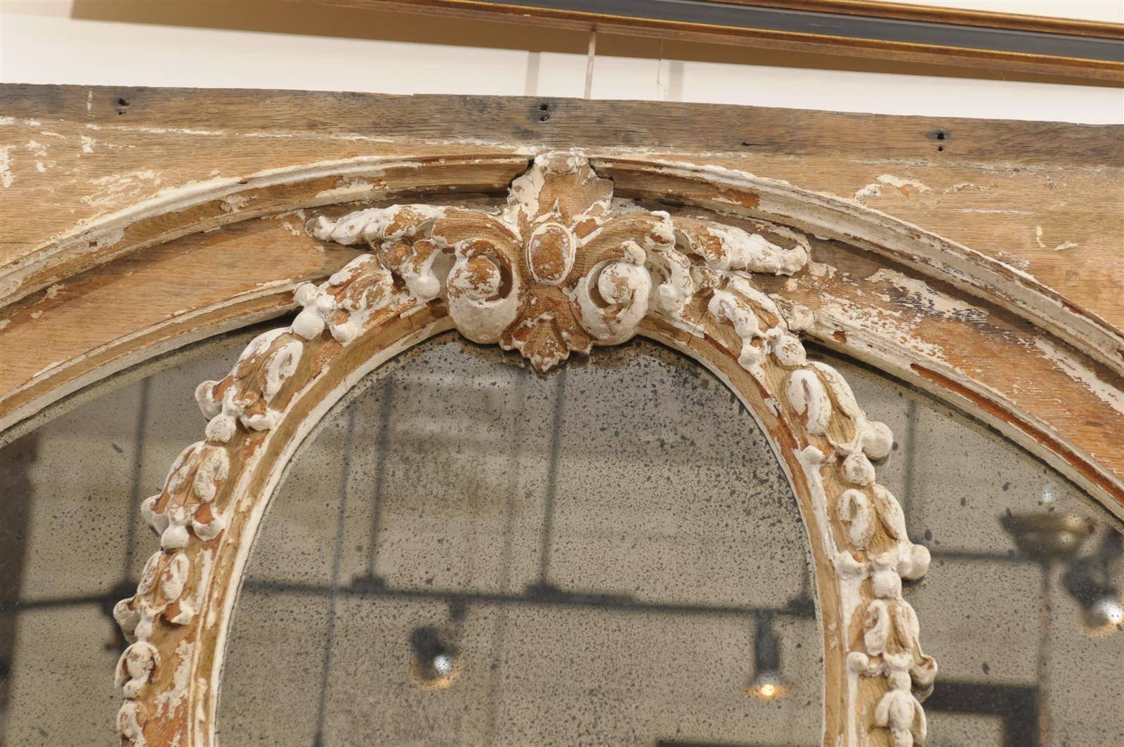 Pair of 19th Century English Architectural Windows with Newly Distressed Mirrors 3