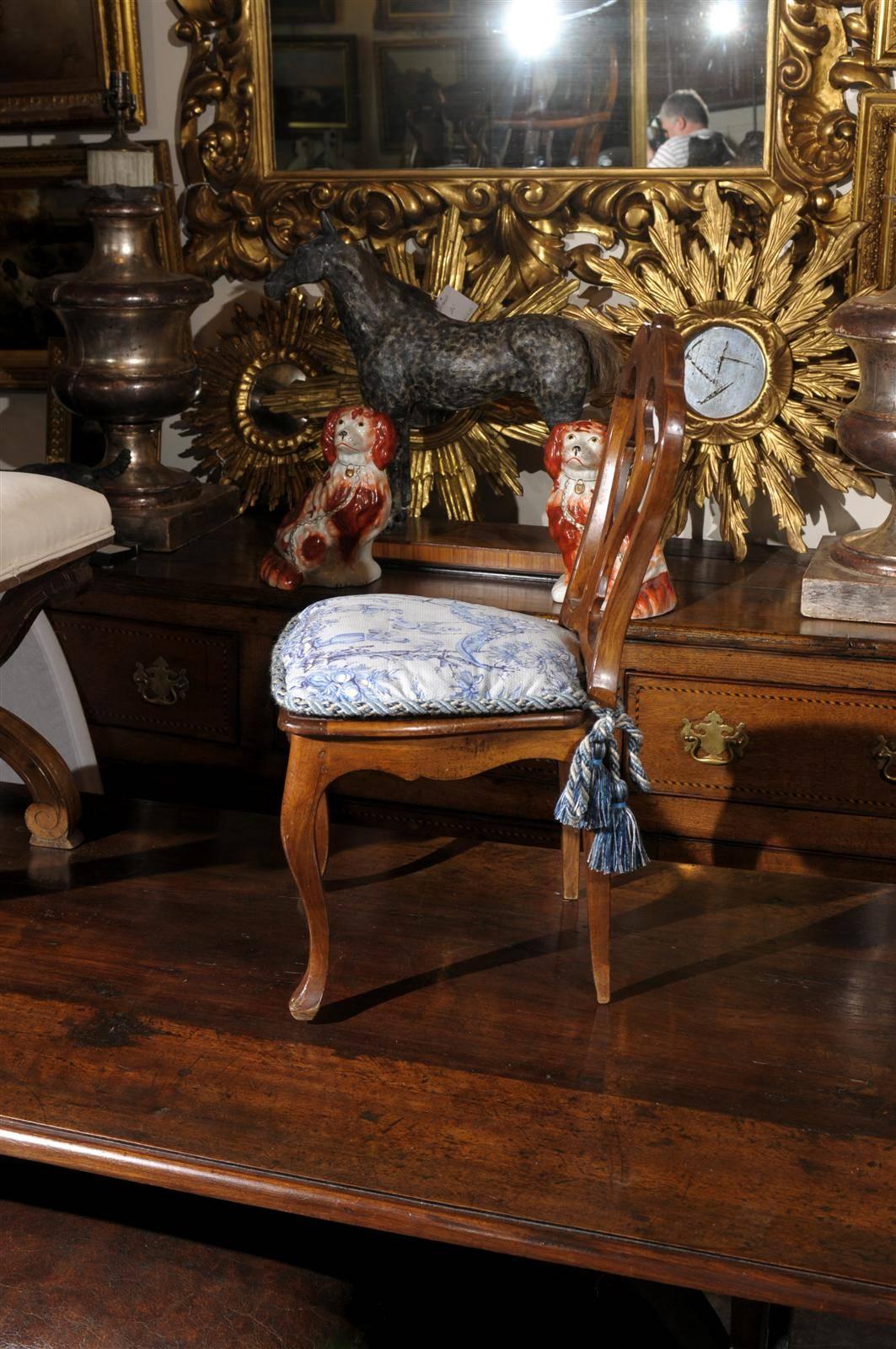 French 19th Century Louis XV Style Child's Chair with Cushion and Cane Seat 5