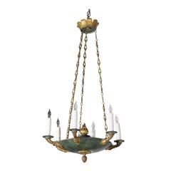 French Empire Style Early 20th Century Small Size Six-Light Chandelier 6