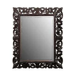 English Rectangular Carved Oak Late 19th Century Mirror with Foliage Motifs 3