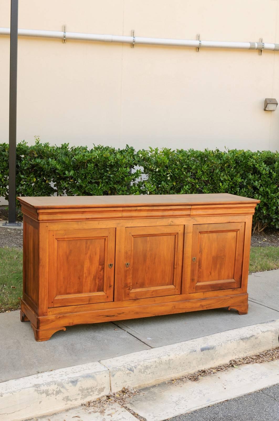 French Wooden Three-Drawer over Three Doors Enfilade from Early 20th Century 1
