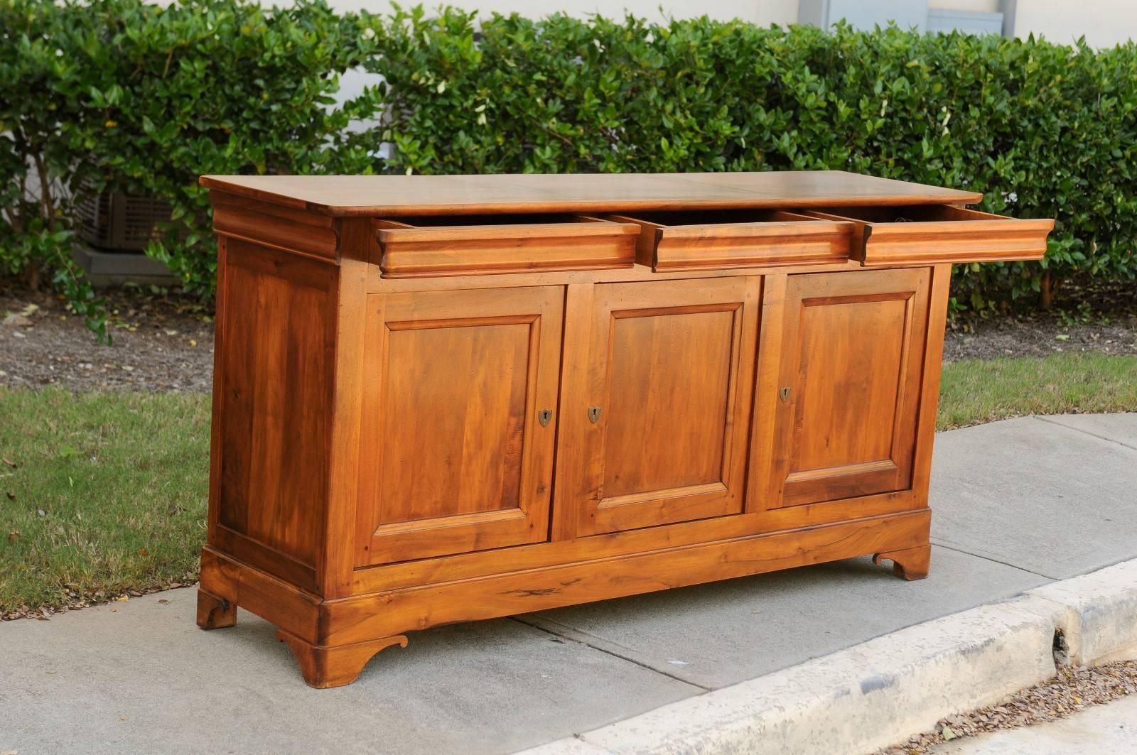 French Wooden Three-Drawer over Three Doors Enfilade from Early 20th Century 2