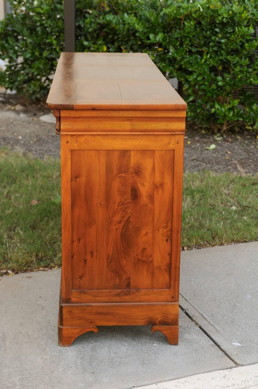 French Wooden Three-Drawer over Three Doors Enfilade from Early 20th Century 6