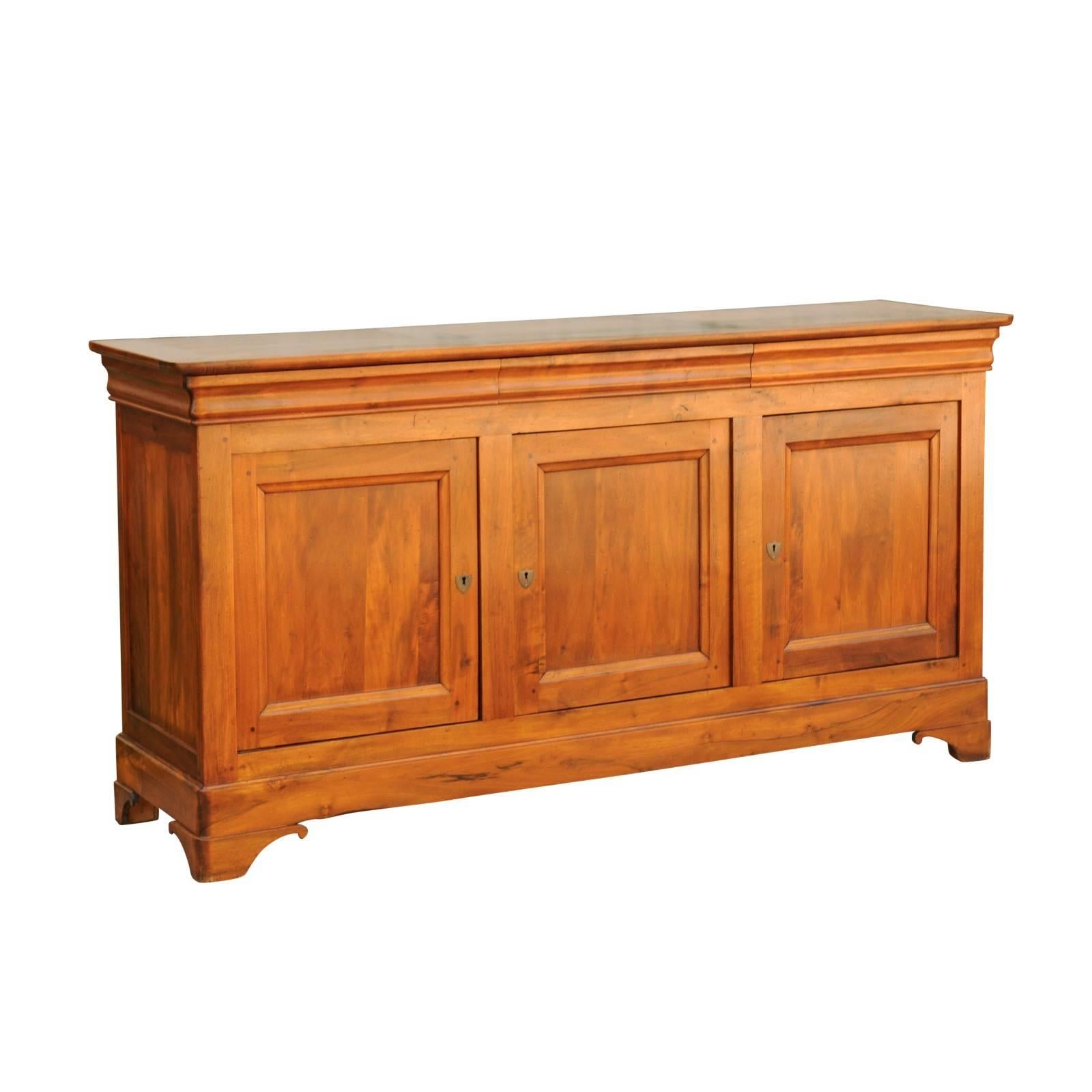 French Wooden Three-Drawer over Three Doors Enfilade from Early 20th Century
