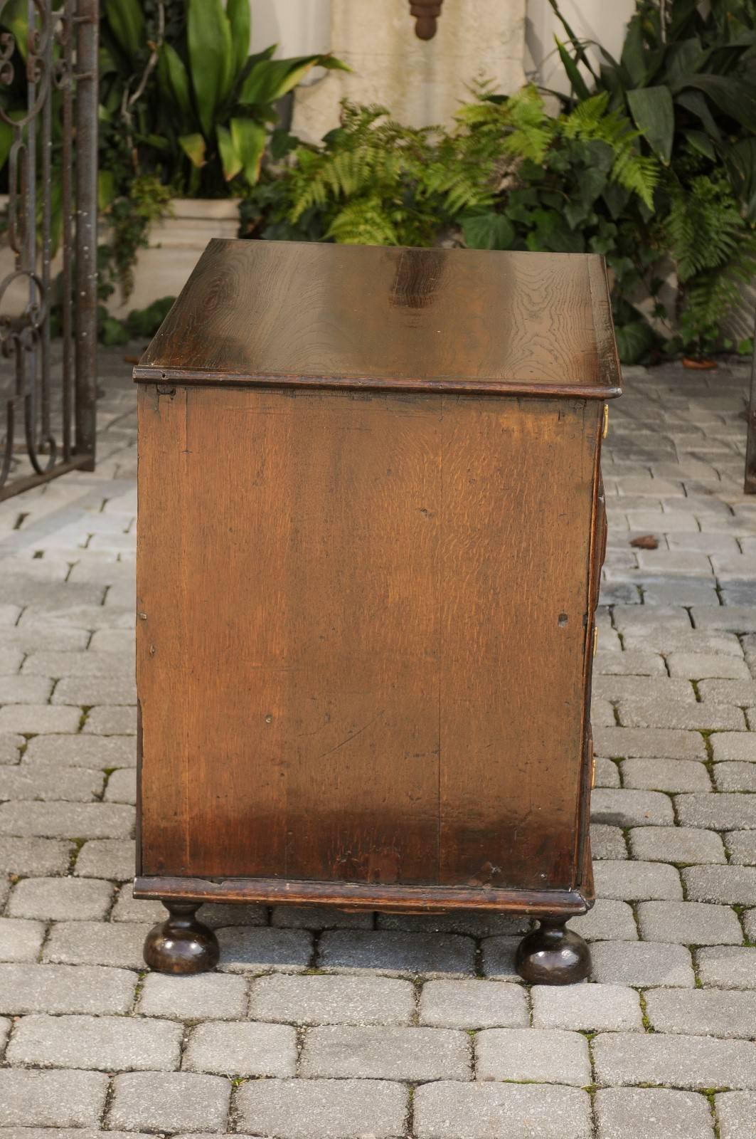 Period George III English Four-Drawer Commode with Geometric Front, circa 1790 3