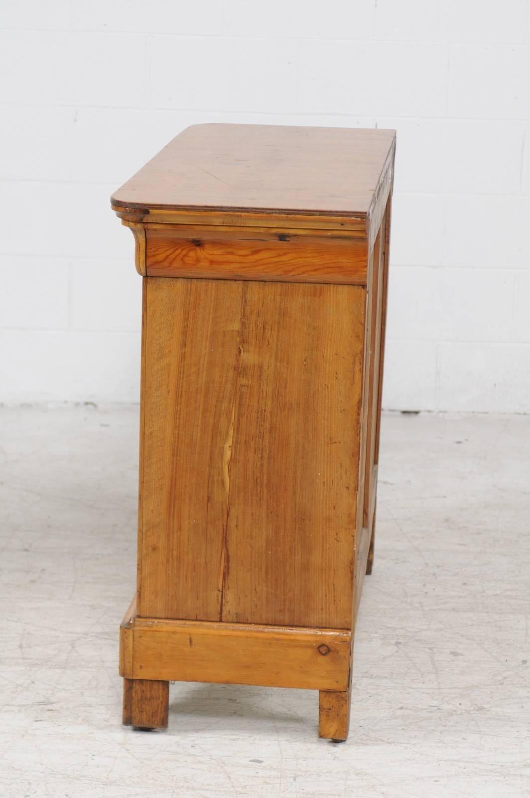 French Pine Louis-Philippe Four-Drawer Commode from the 1880s 2