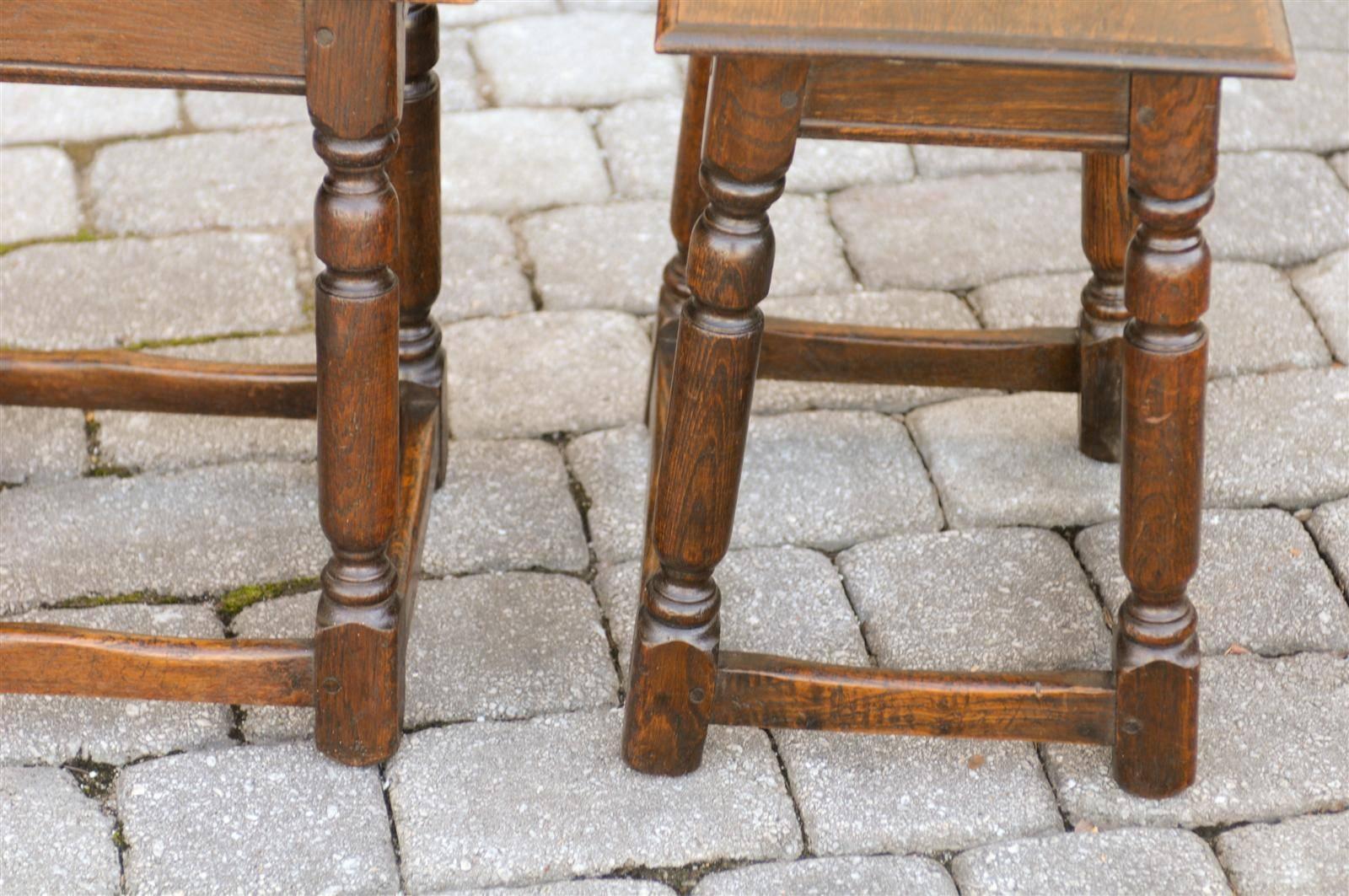 Pair of English Joint Stools 1