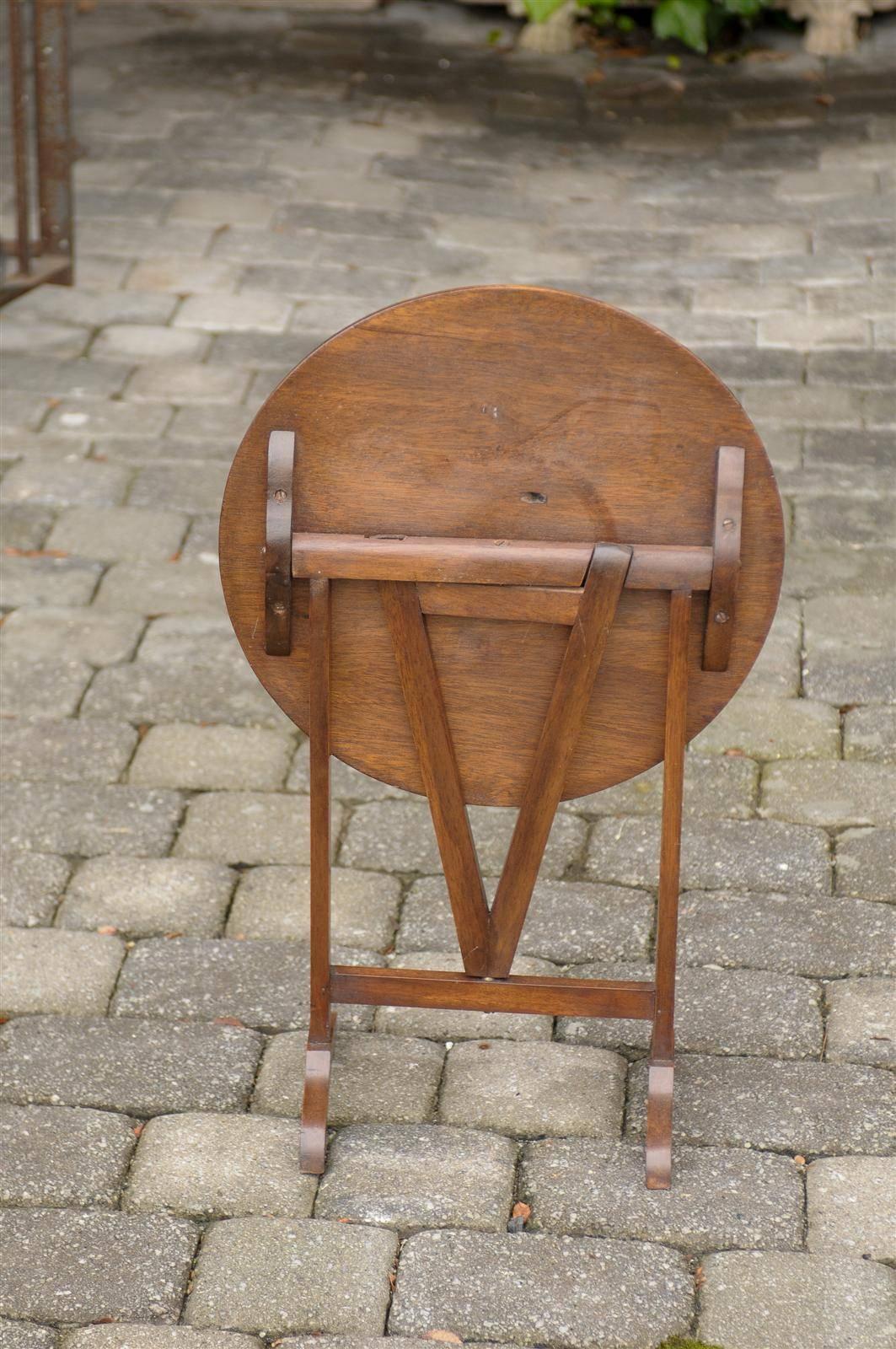 Miniature French Mahogany Wine Tasting Table from the 1920s 5