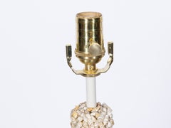 Vintage American Seashell-Encrusted Gourd-Form Table Lamp, circa 1970