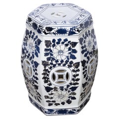 Mottahedeh Blue and White Porcelain Garden Seat, circa 1960
