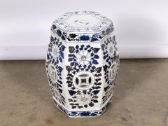 Mottahedeh Blue and White Porcelain Garden Seat, circa 1960