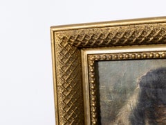 English 19th Century Oil on Board Portrait of a Wire-Haired Terrier